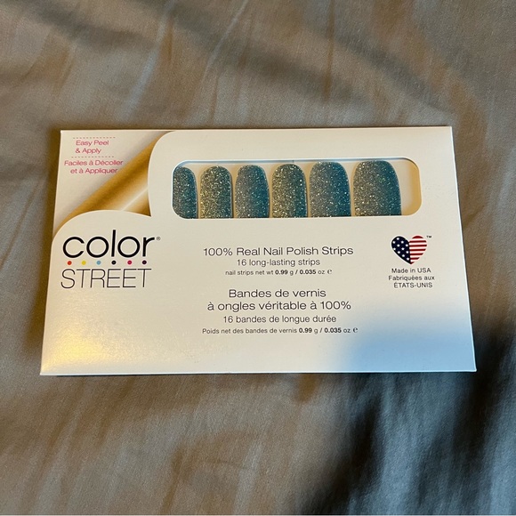 *Retired* Color Street: French Riviera | Blue Silver Gradient Glitter Sparkle - Picture 4 of 14